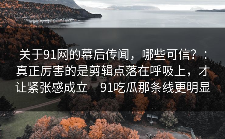 关于91网的幕后传闻，哪些可信？：真正厉害的是剪辑点落在呼吸上，才让紧张感成立｜91吃瓜那条线更明显
